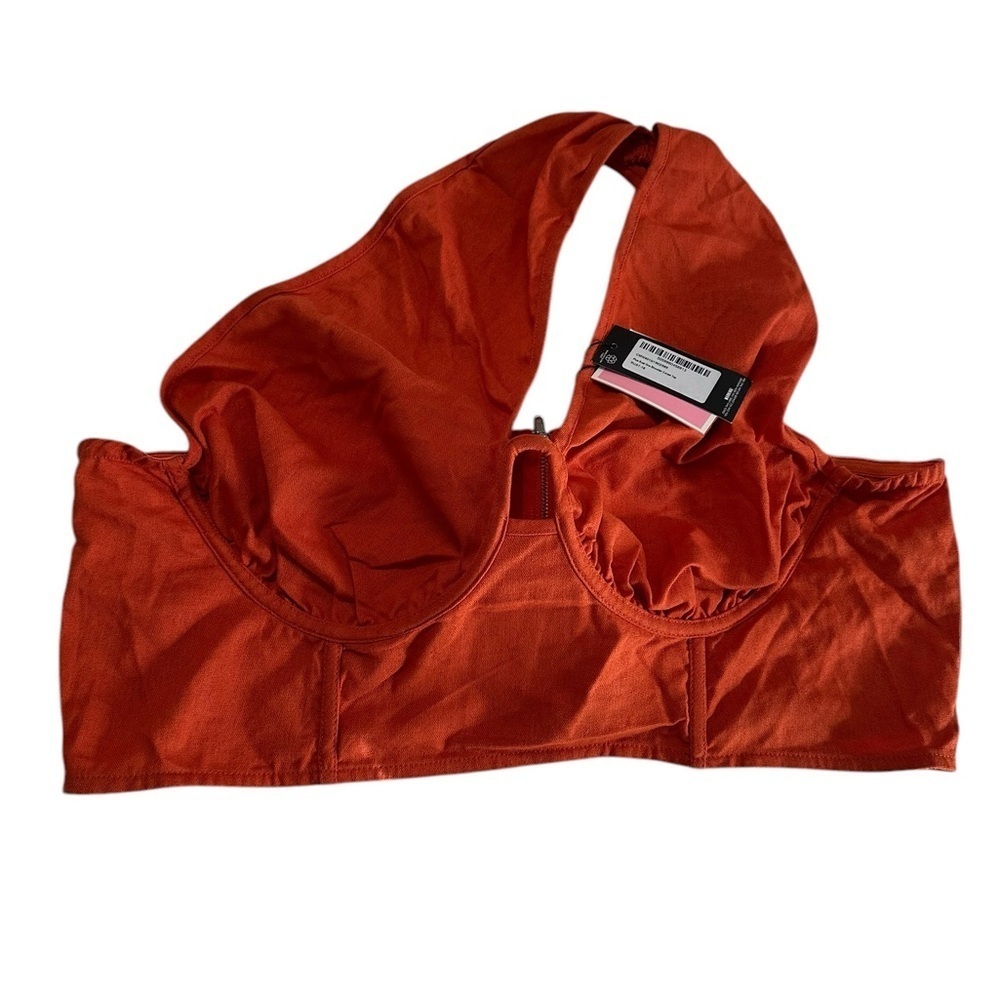 Pretty Little Thing Plus Rust One Shoulder Corset… - image 5